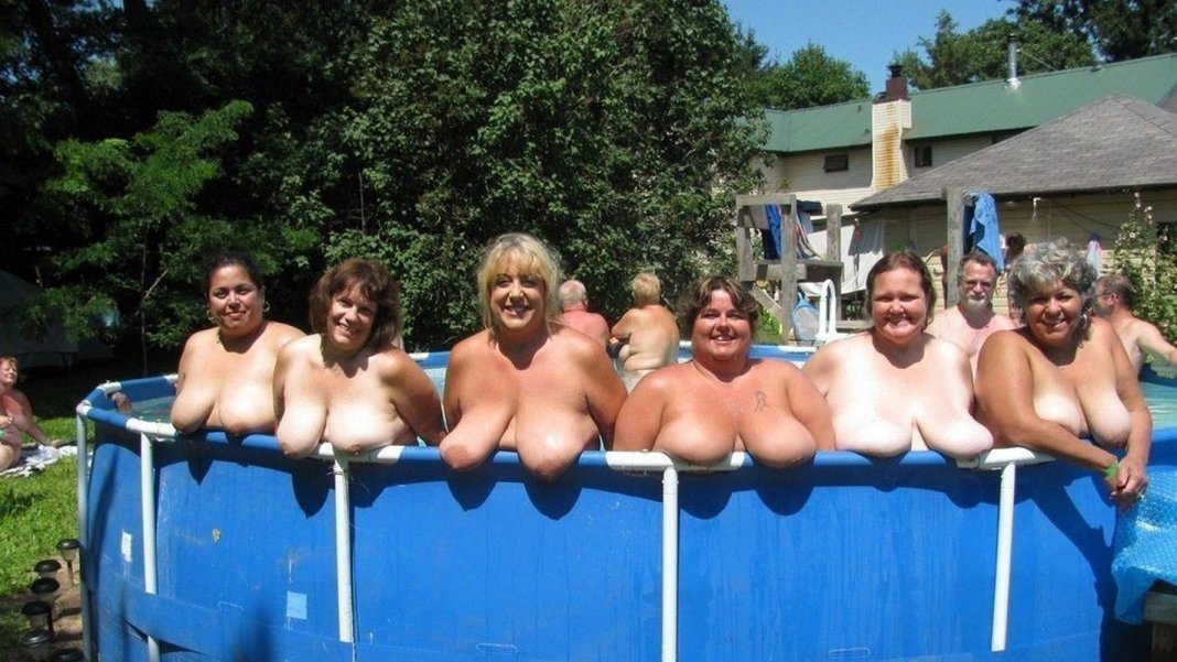 Group Nude Pool Party