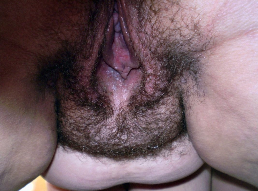 Penis in a black fat hairy vagina