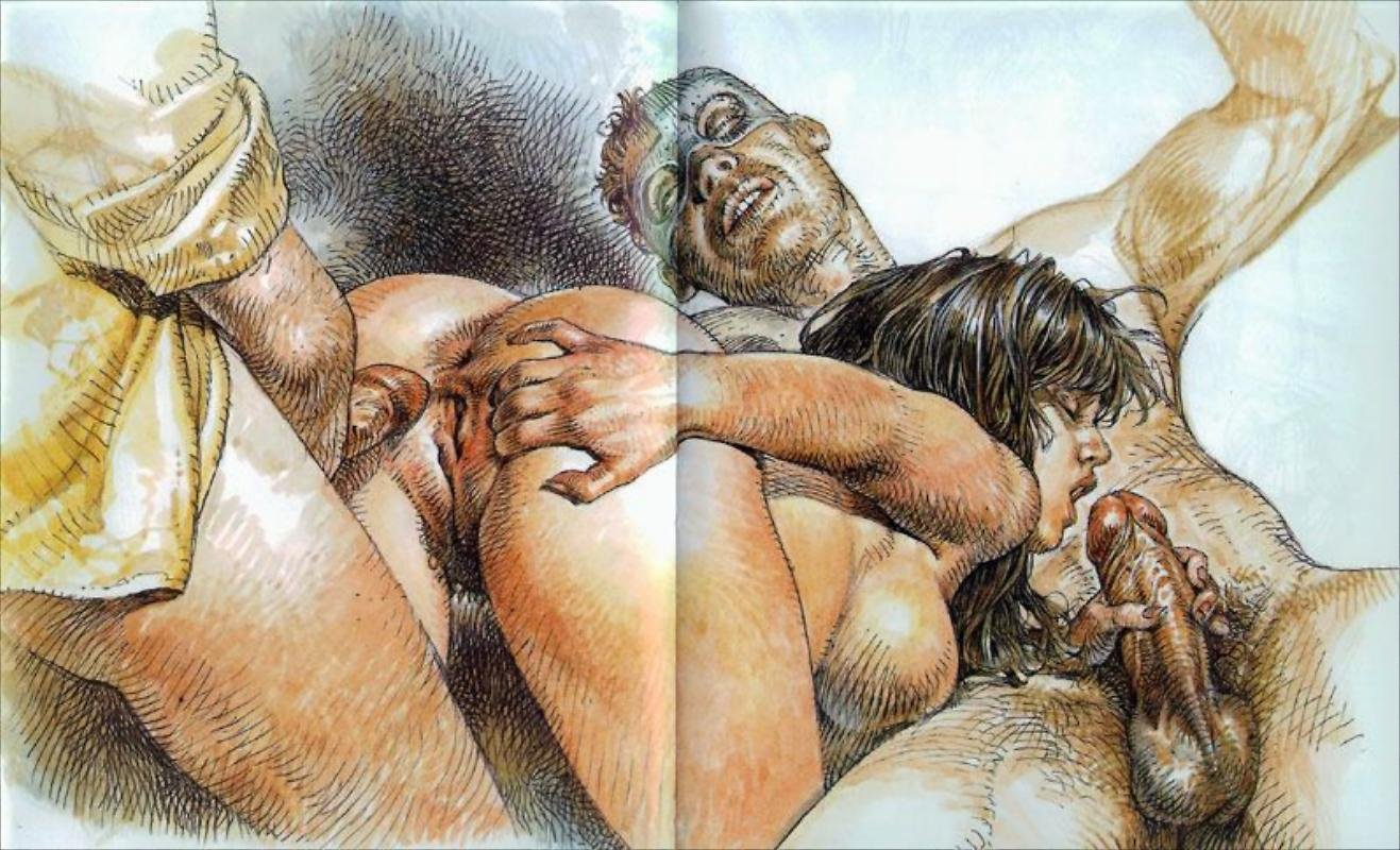 Рисованные Порно Эротика