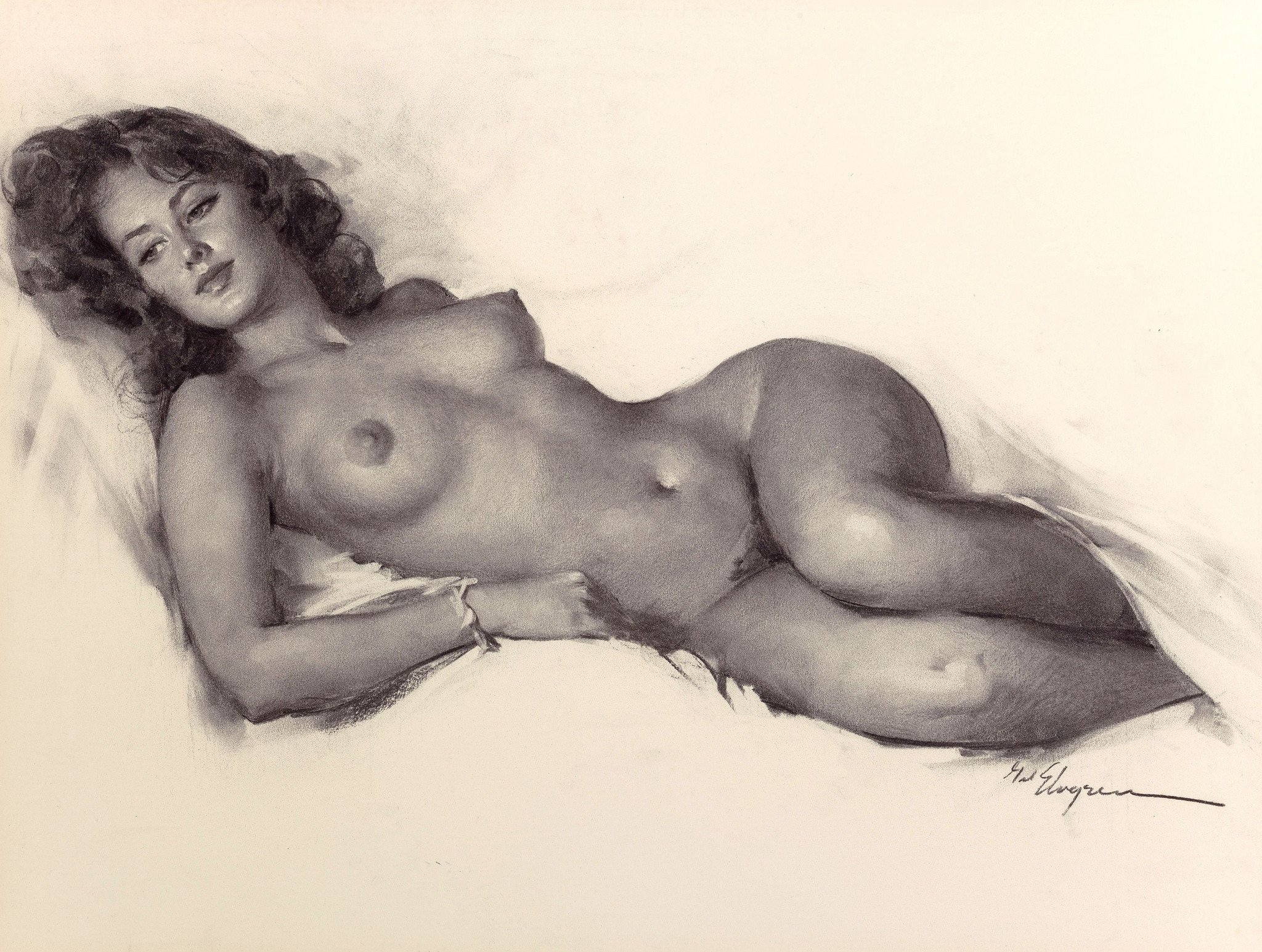 Naked hot girl draw