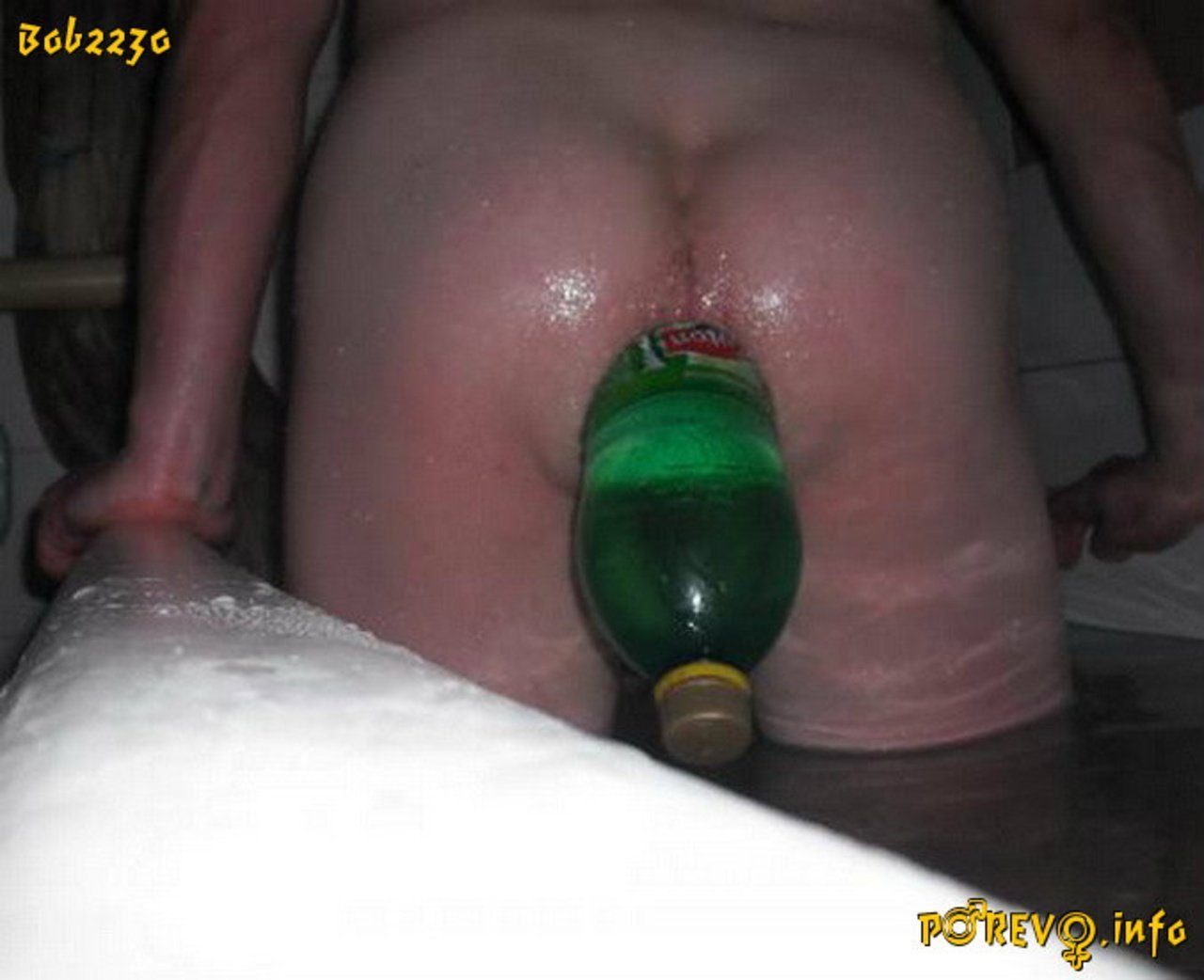 Anal with beer bottle pic