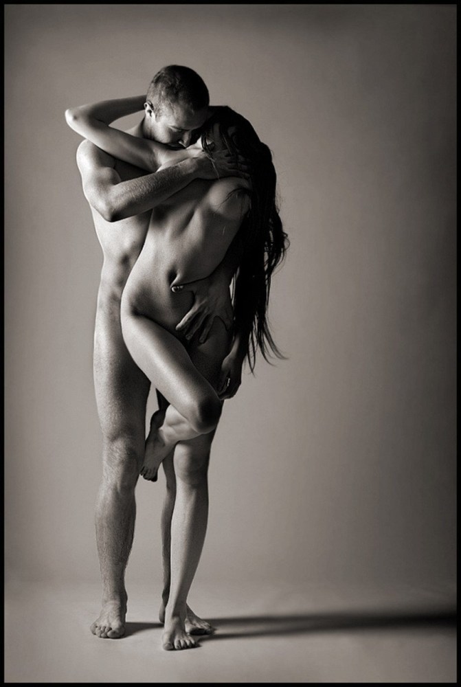 Art couple erotic nude photography