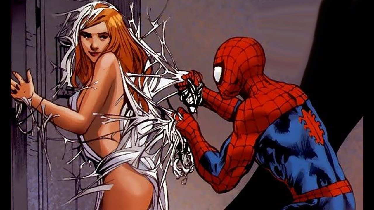 Spiderman comic boob meme