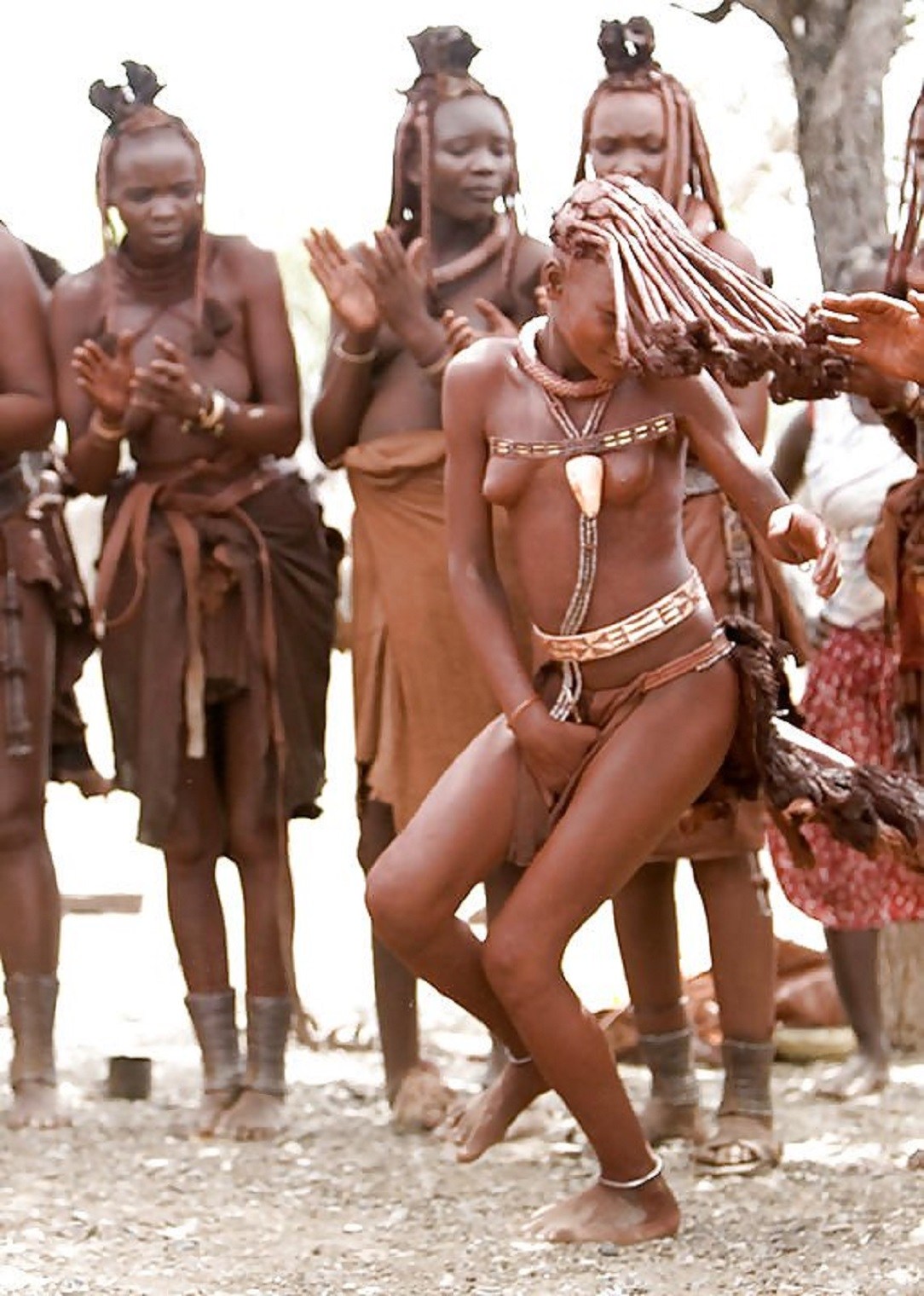 Naked tribal dance