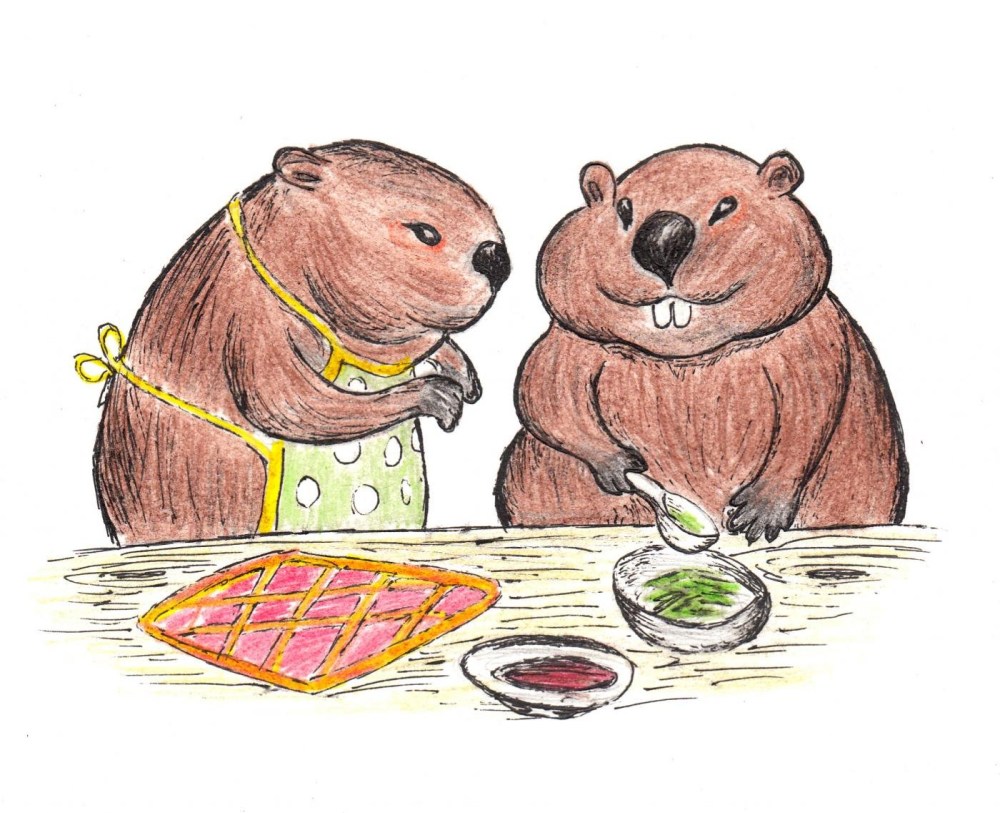 Речной Бобр раскраска