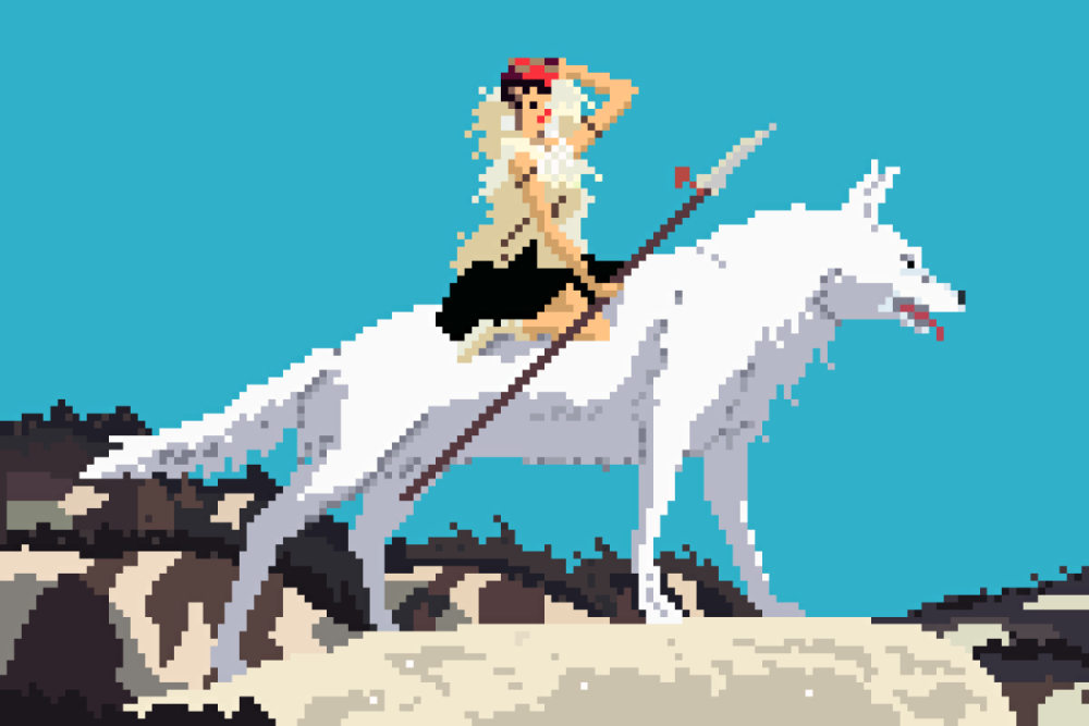 Принцесса Мононоке Pixel