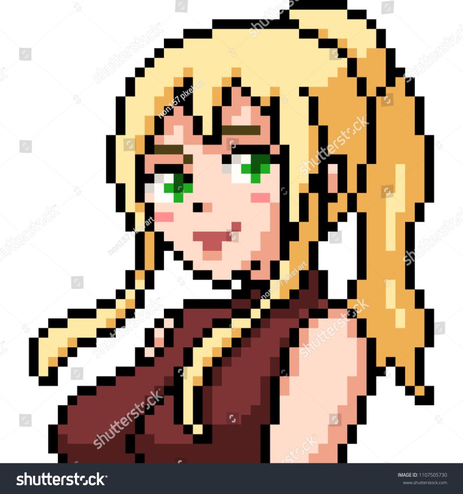 Pixel Art девушка