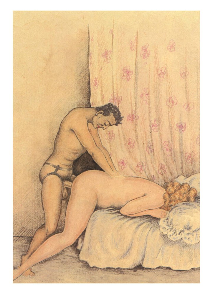Эротические рисунки ретро
