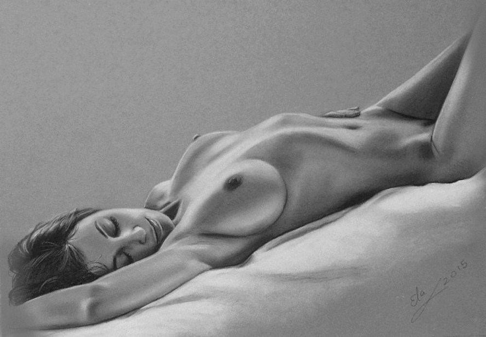 Рисунки карандашом голые