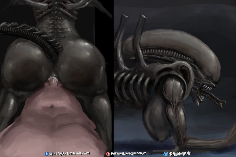 Ксеноморф самка Королева Rule 34