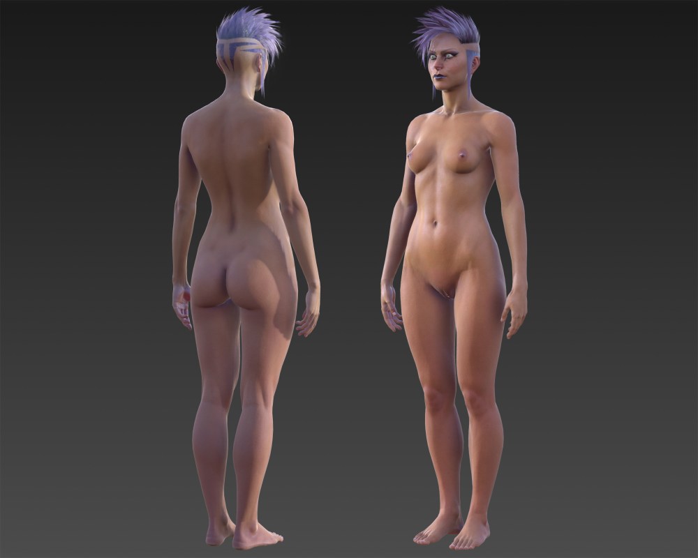 Голые женские персонажи 3d
