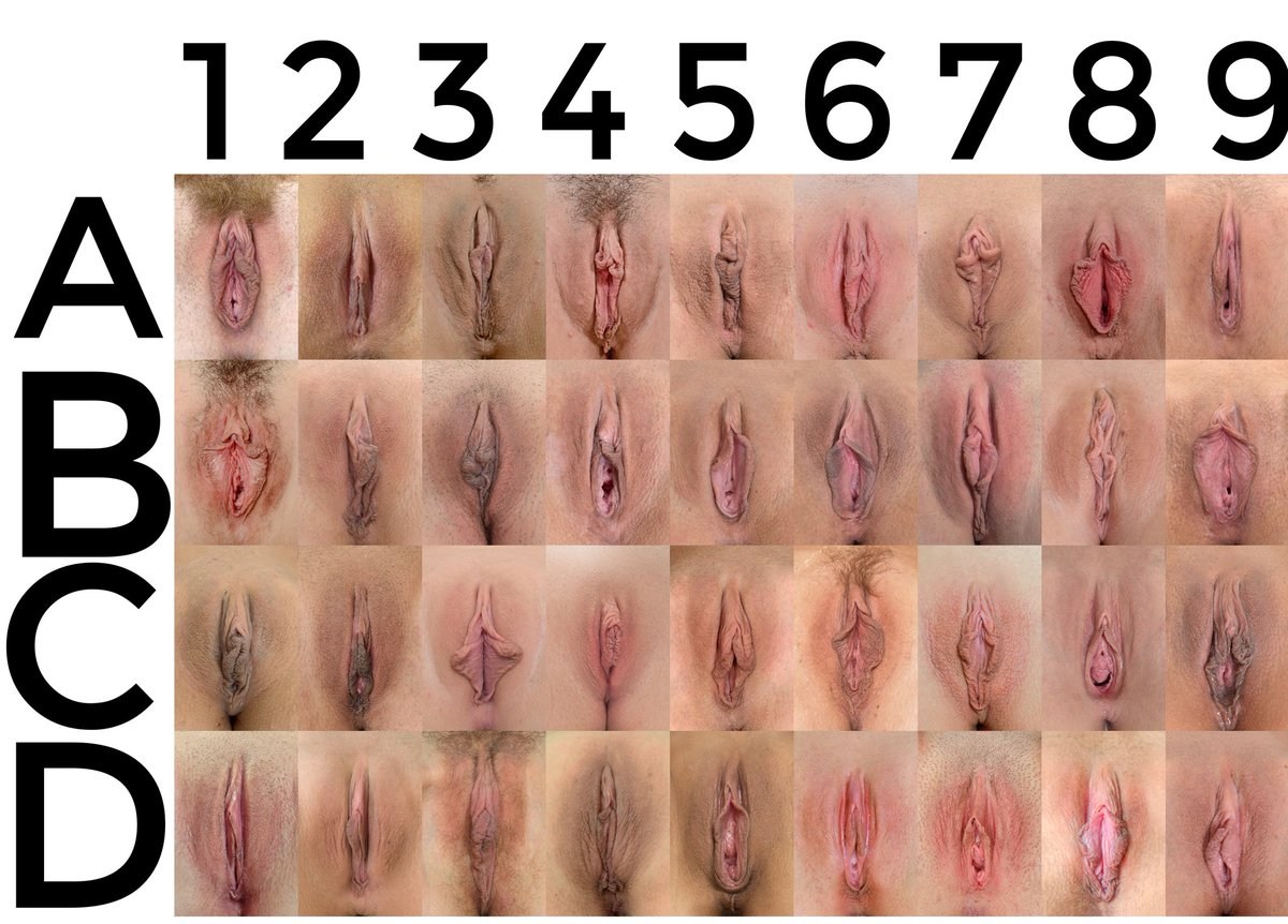 A stack of vaginas
