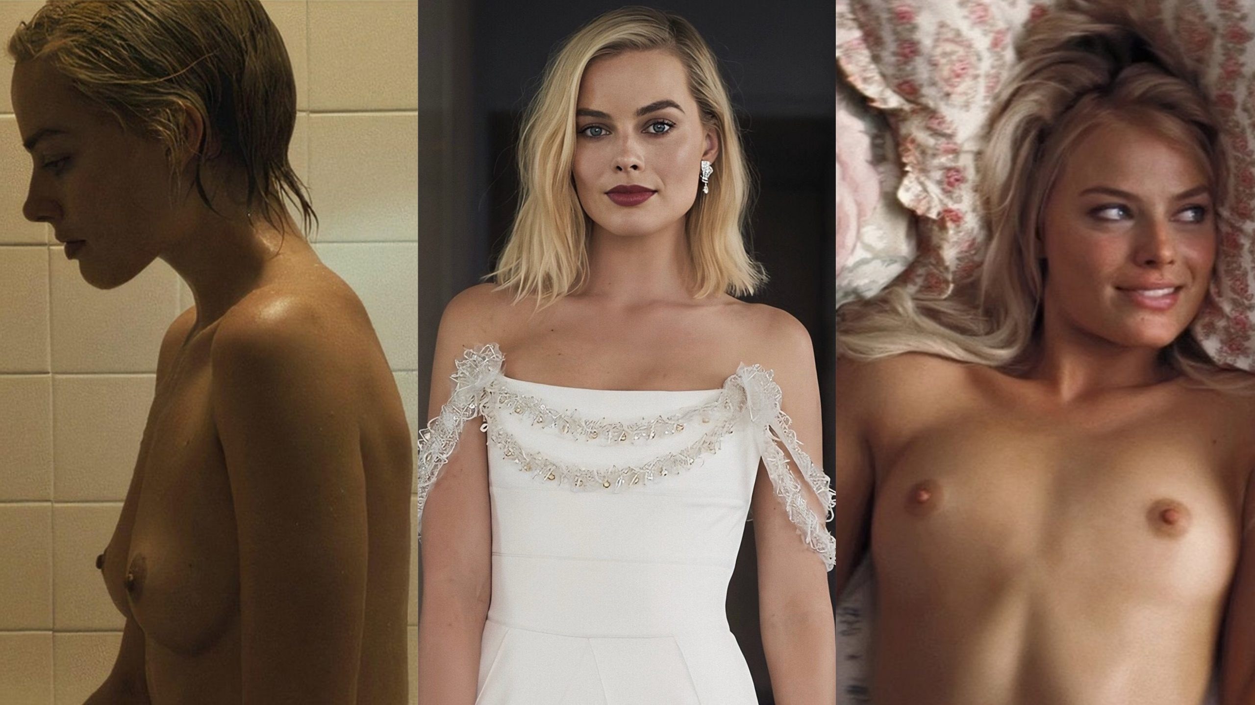 Margot robbie side boob