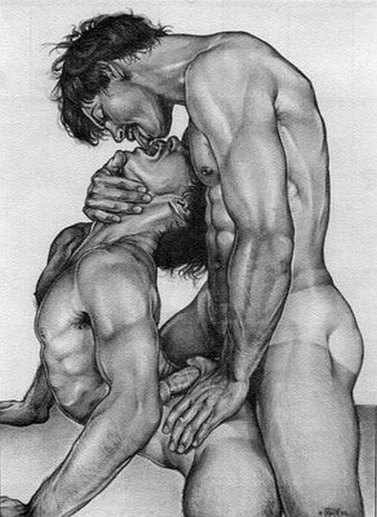 Gay erotic art daddy sub boy
