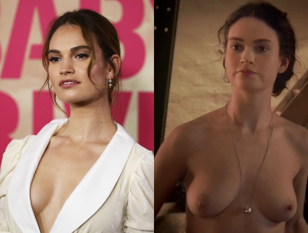 Голая Лили Джеймс (Lily James