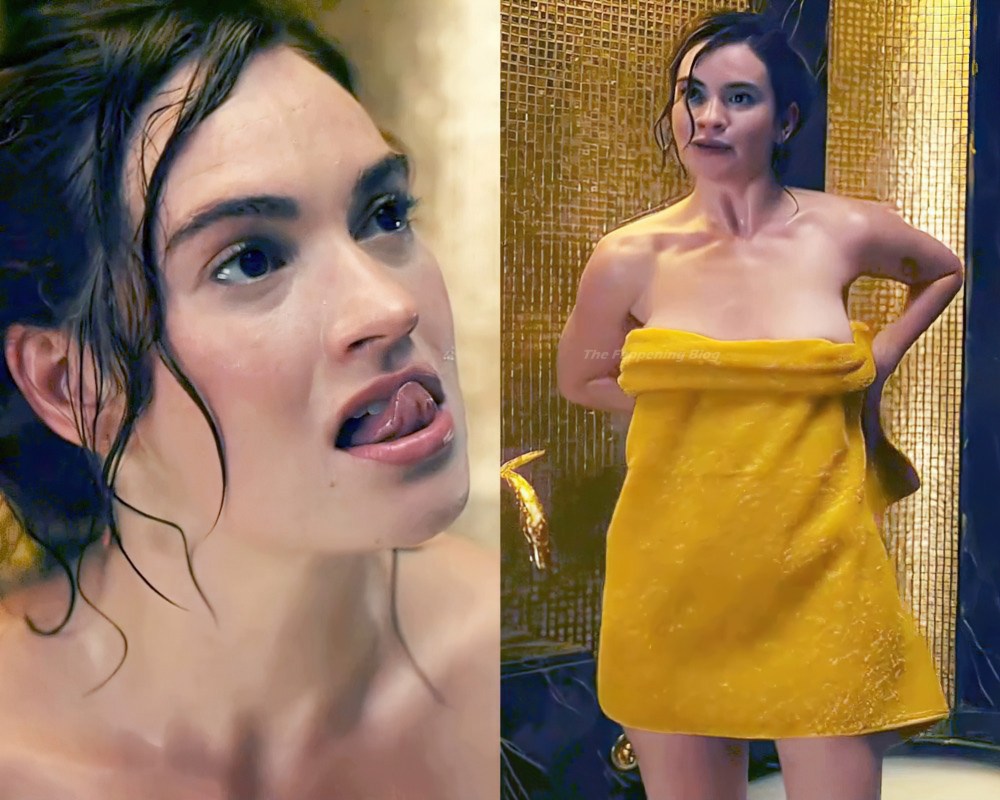Лили Джеймс голая в фильме