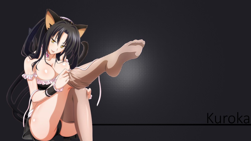 Kuroka (High School DXD) хентай хентай