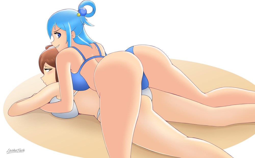 Konosuba hentai Aqua кунилингус