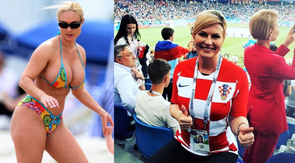 Президент Хорватии Колинда Грабар-Китарович в купальнике