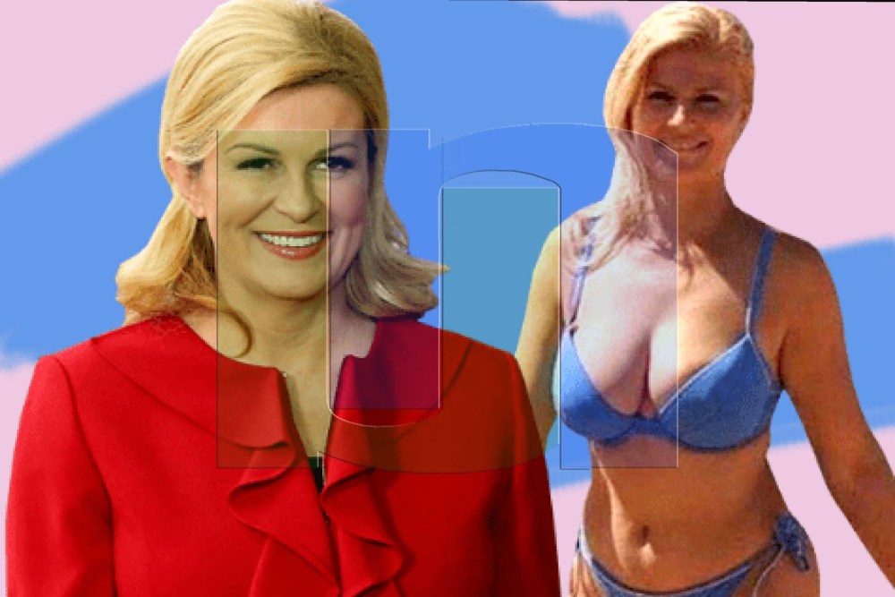 Президент Грабар Китарович в купальнике