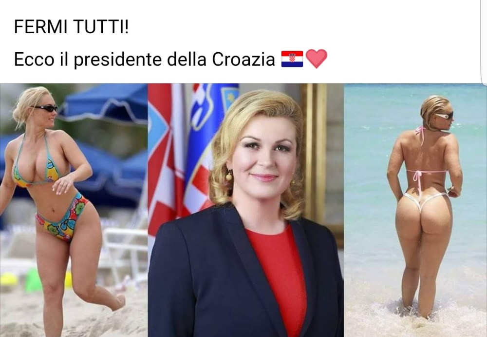 Колинда Грабар-Китарович в камуфляже