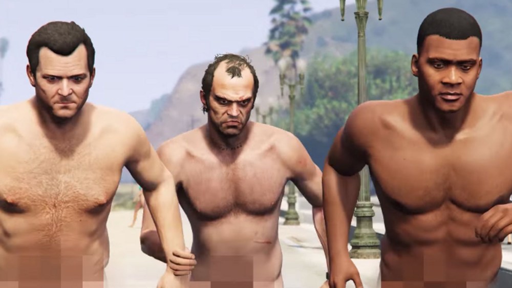 Майкл Франклин и Тревор ГТА 5 голые