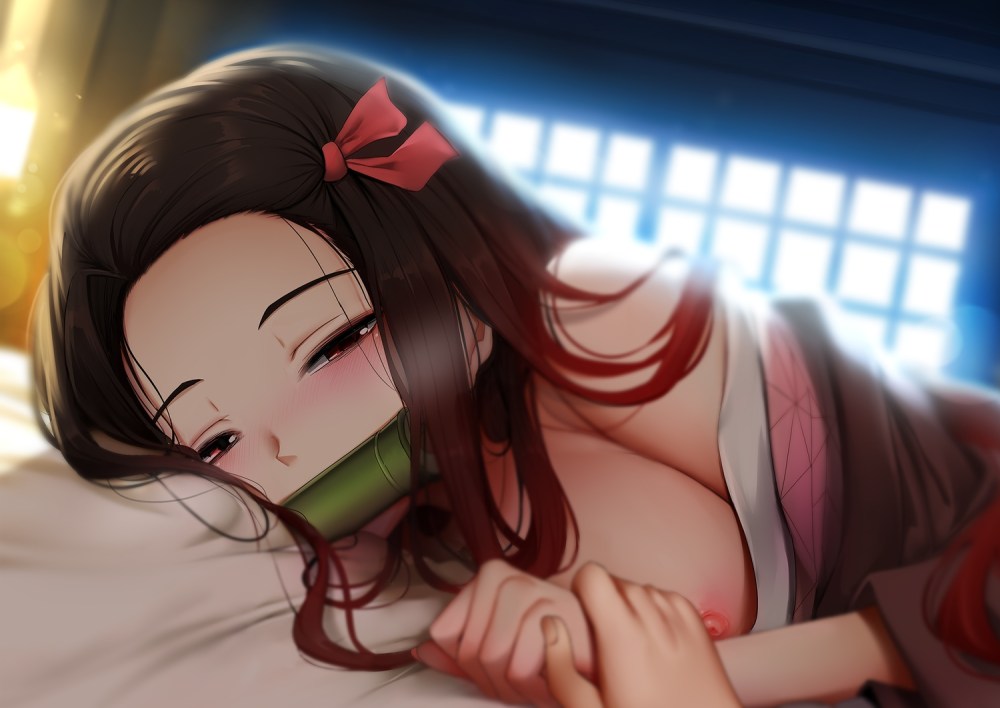 Kamado nezuko Kimetsu хентай фут Фет