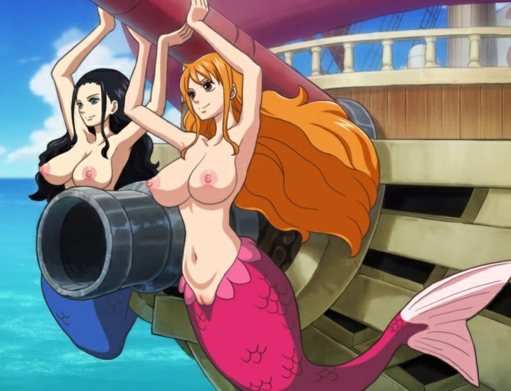 Ван Пис Робин грудь хентай