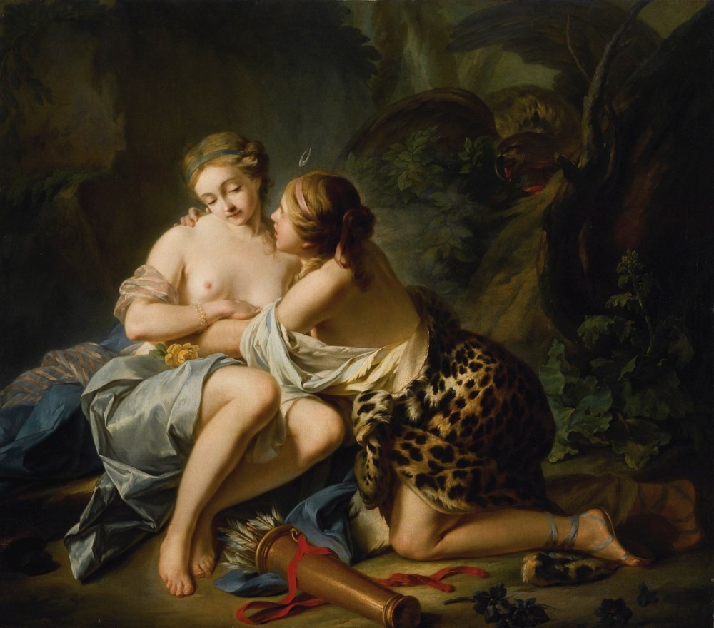 Юпитер (в облике Дианы) и Каллисто — Жан-Симон Бартелеми (1743–1811)
