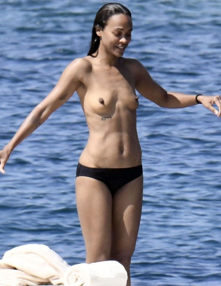Негритянка Zoe Saldana. Порно.