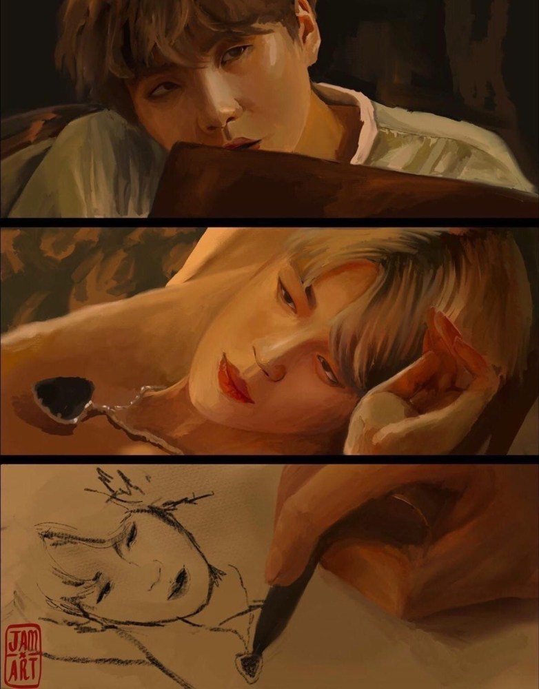 БТС VMINKOOK Art 18 +
