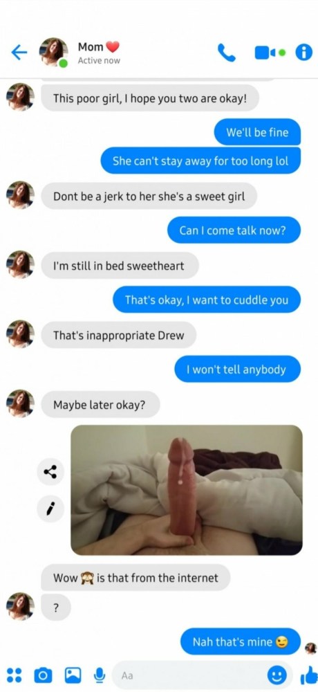 Инцест сообщения sexting мама