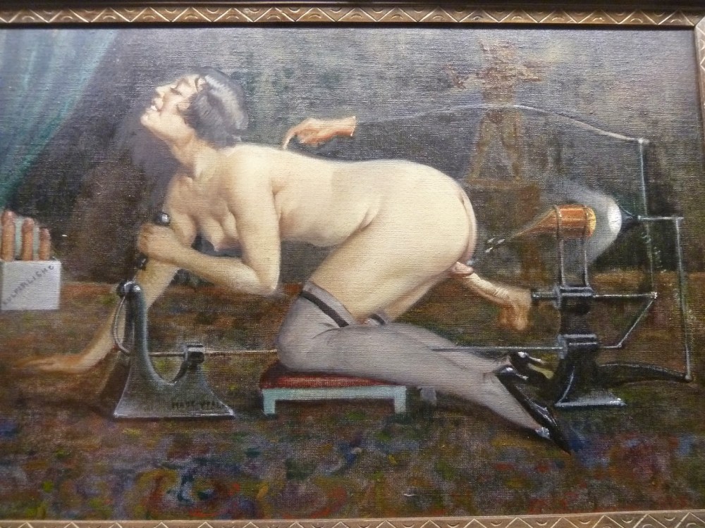 Голые натурщицы в мастерской художника