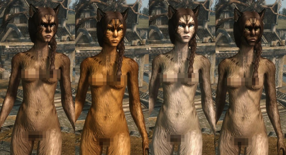 Скайрим мод голые расы