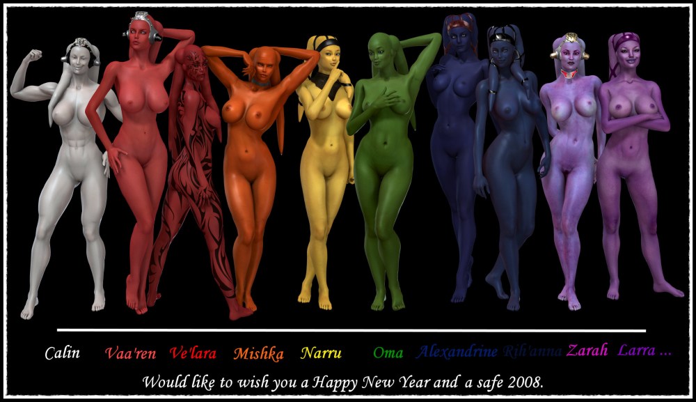 Хентай девушки разных рас