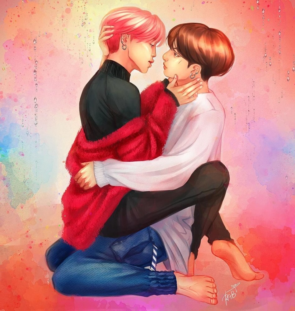BTS Чонгук и Чимин арт +18