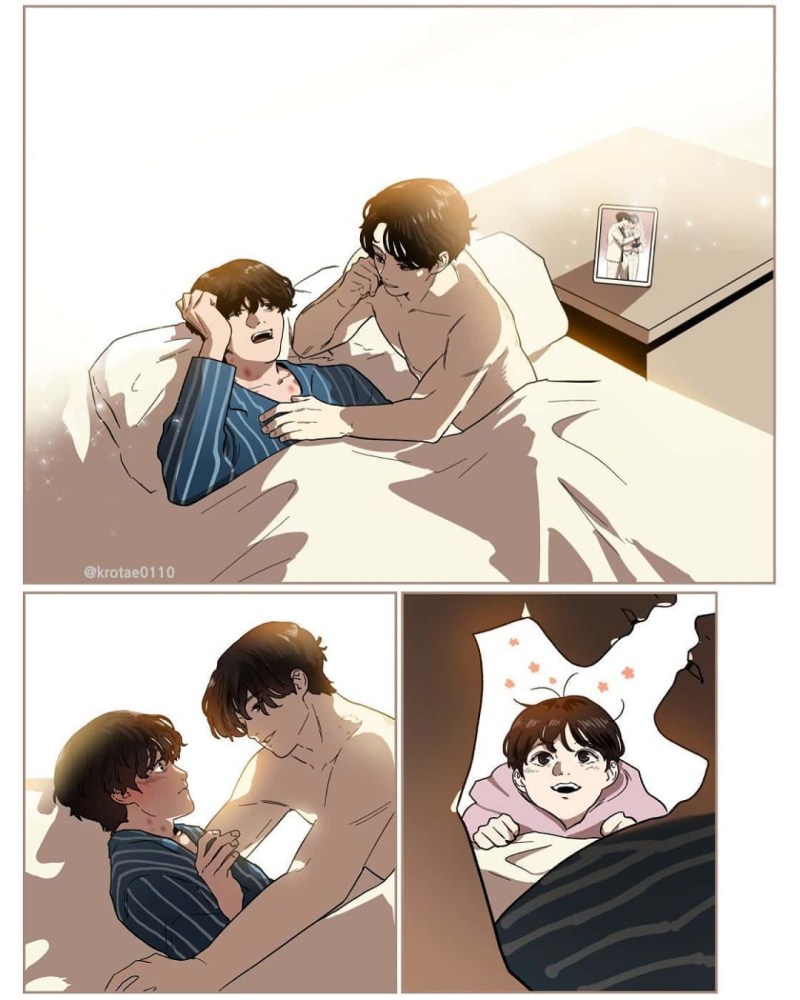 BTS слэш арт Vkook