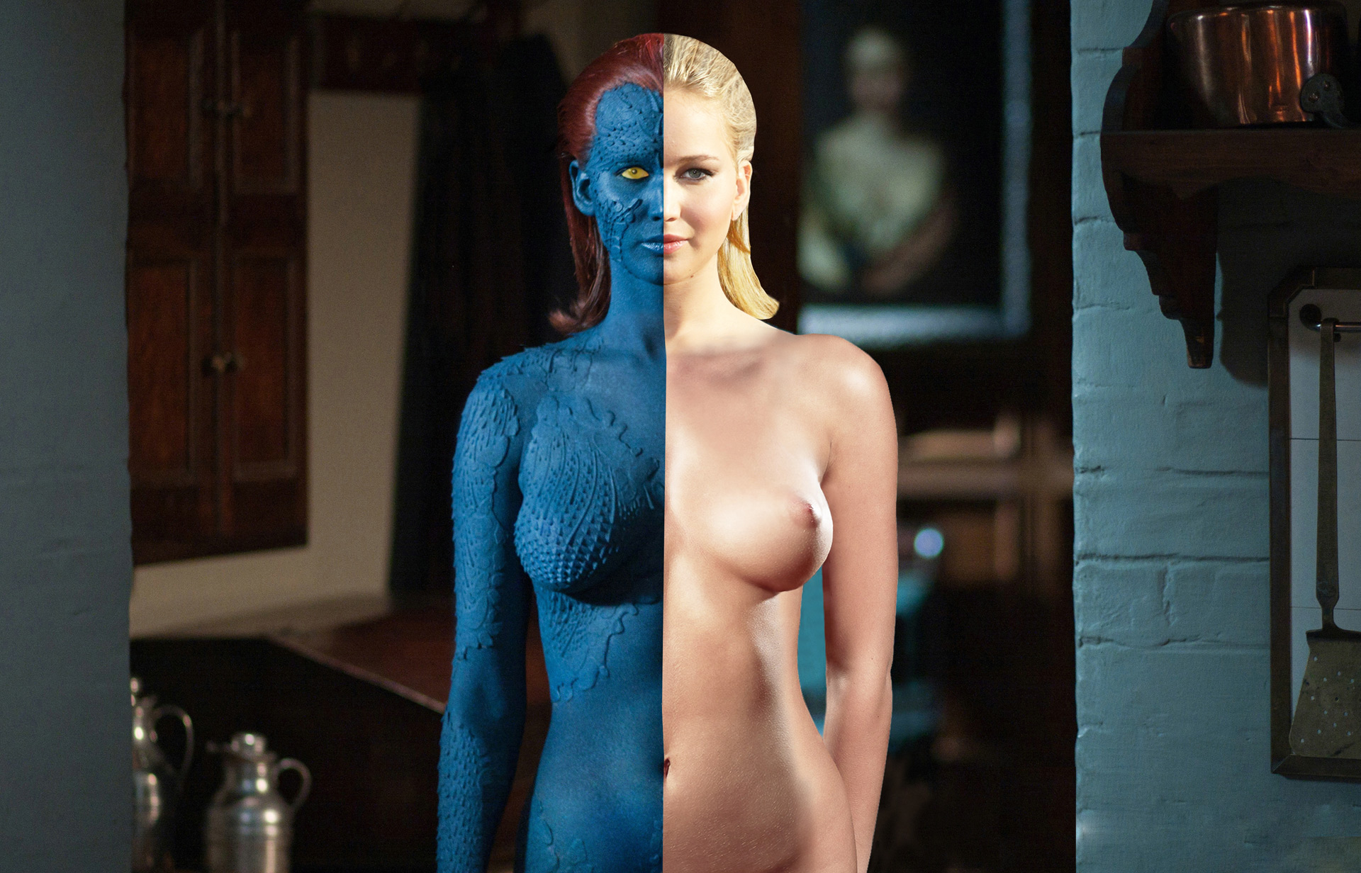 X men mystique nude