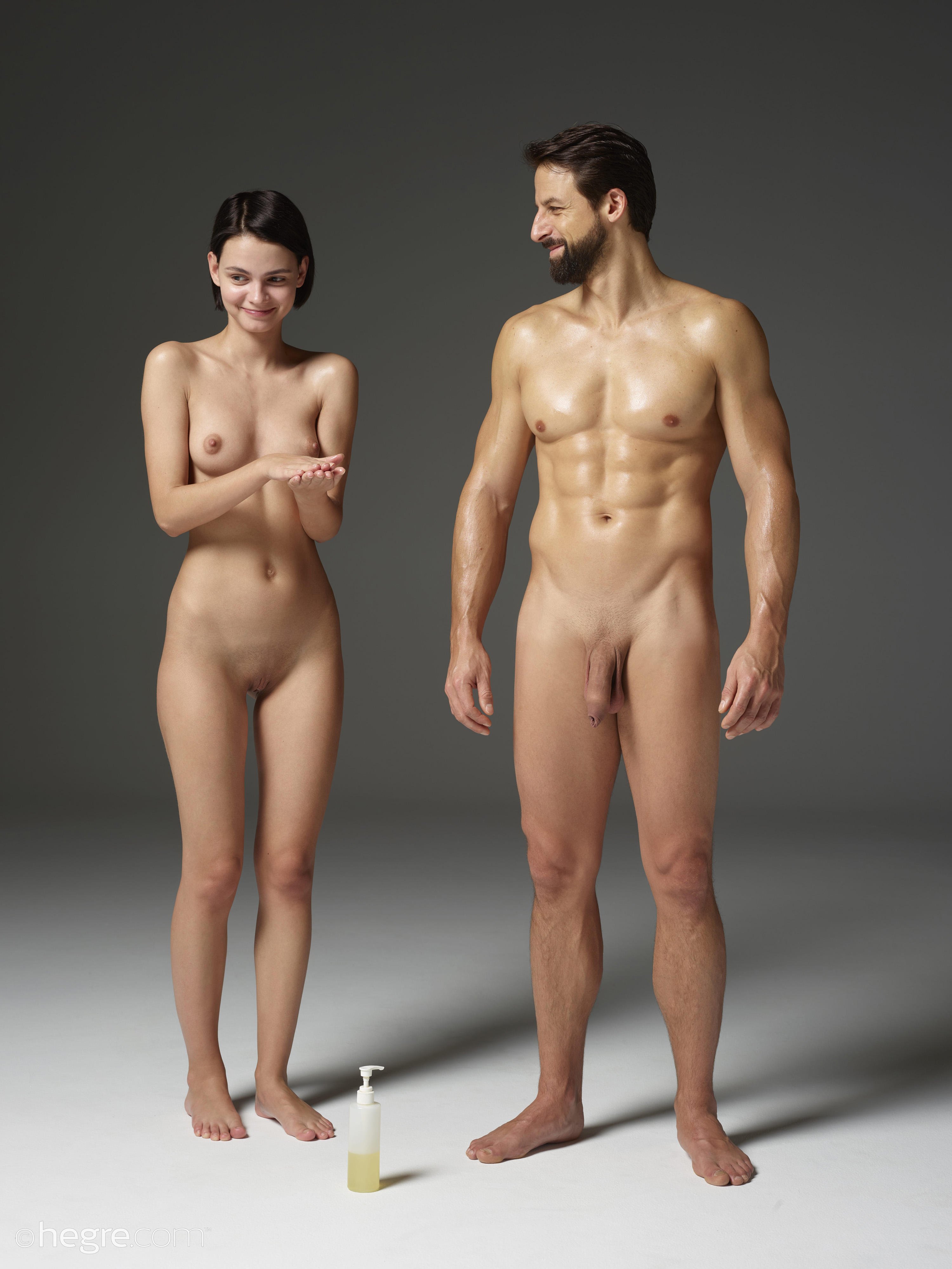Nude male/female parts models