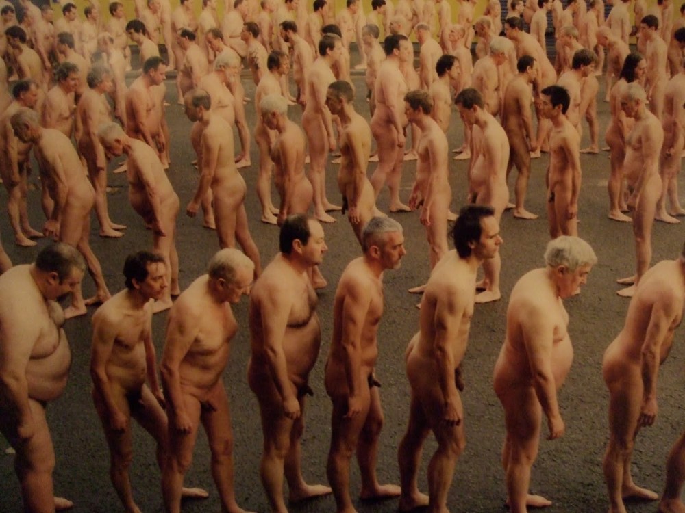 Spencer Tunick naked people на съемках
