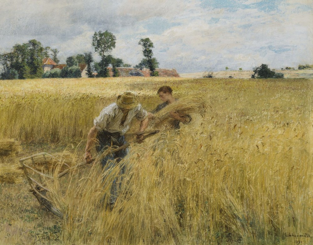 Деревенская девушка на сенокосе