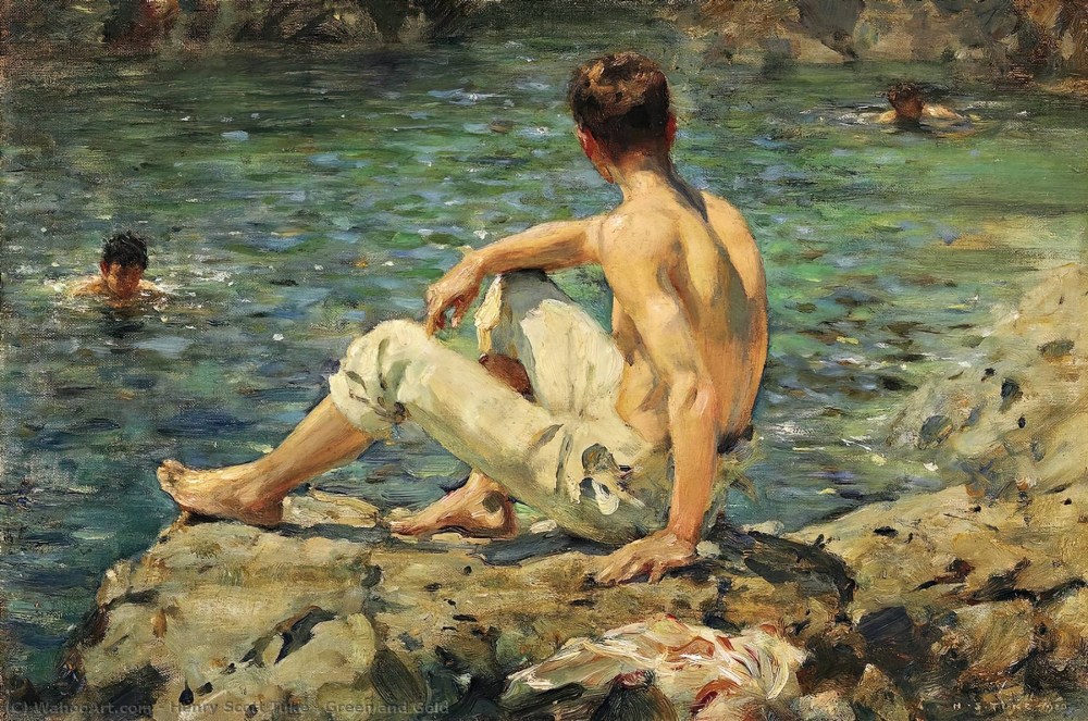 Парни без трусов у воды