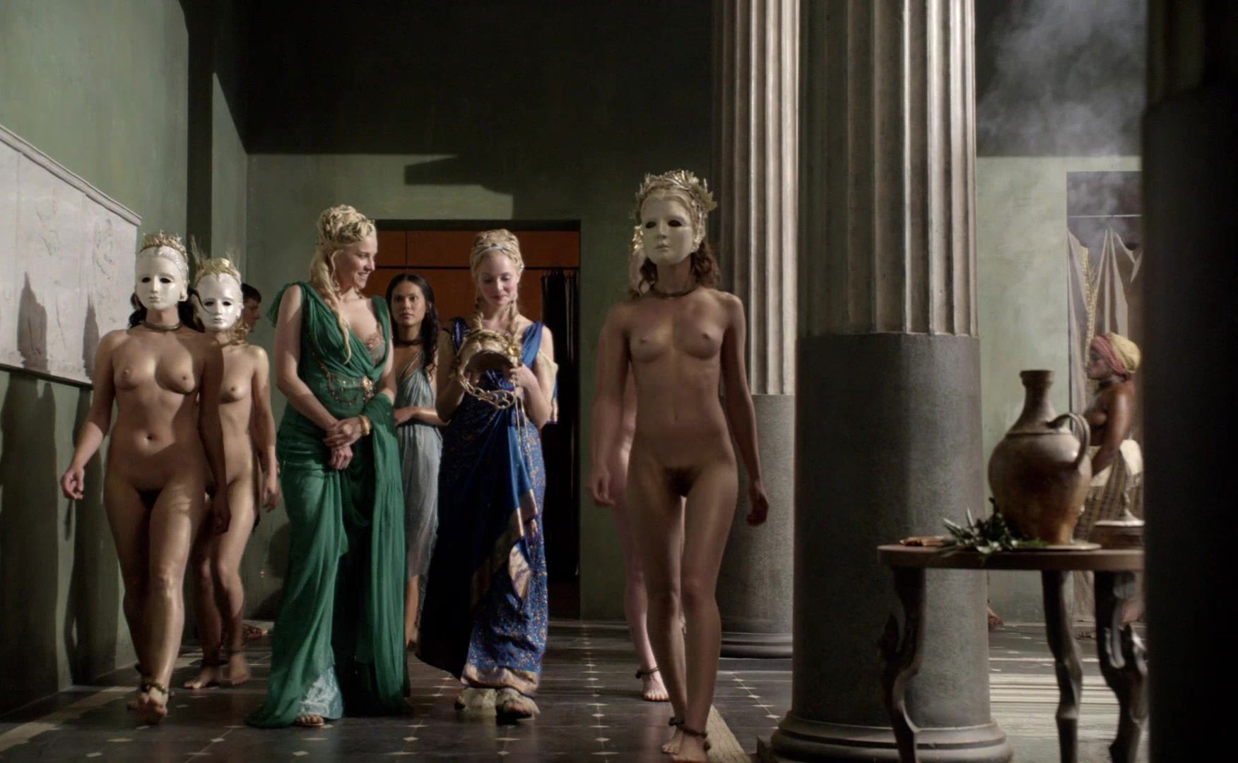 Completely Naked In Spartacus