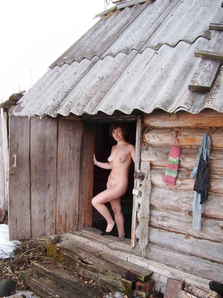 Деревенские девки в бане