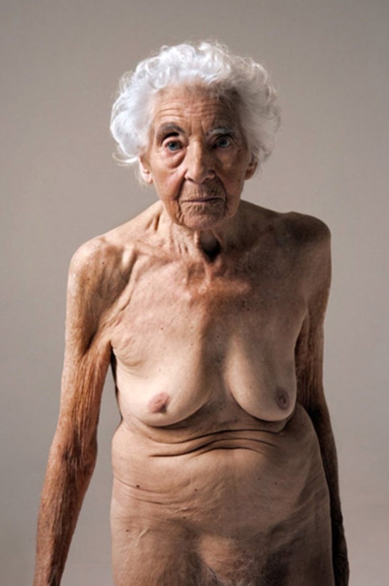 Nude old lady