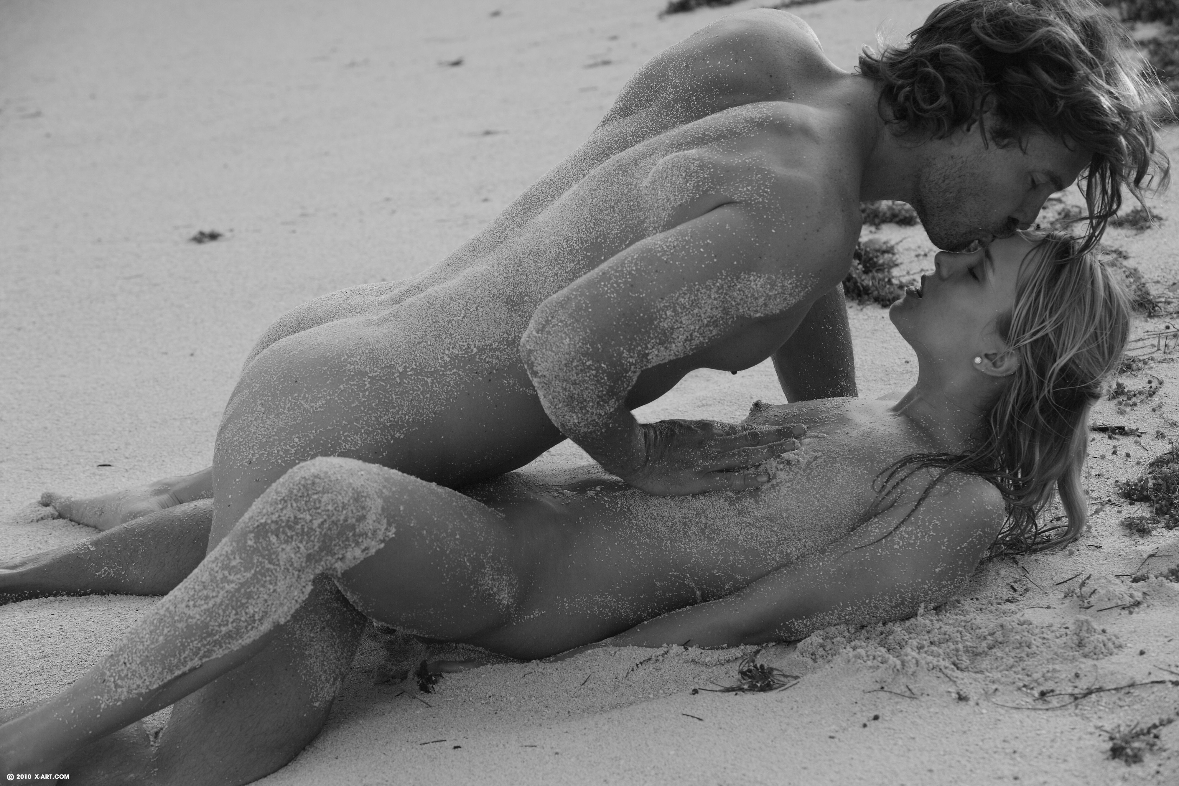 Erotic sex on the beach