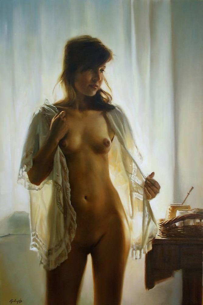 Художник Laszlo Gulyas Венгрия nude