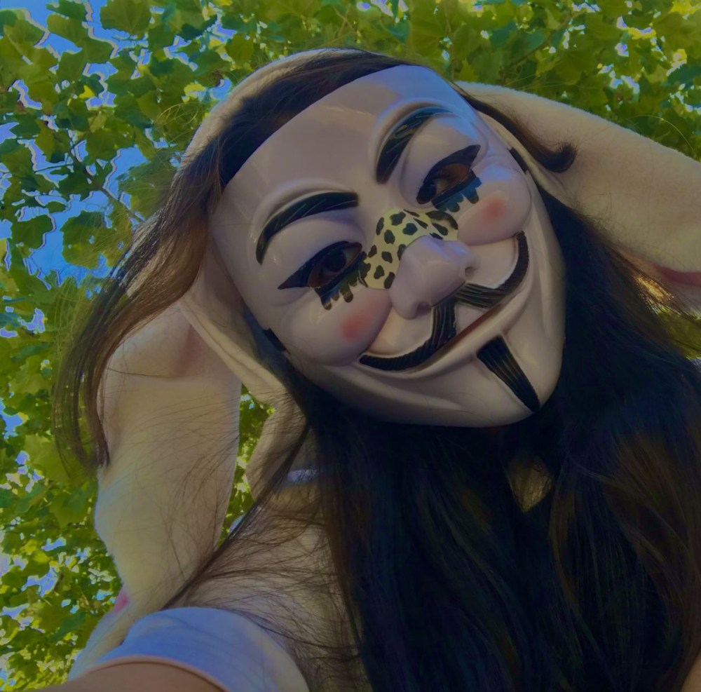 Маска Анонимуса Разрисованная