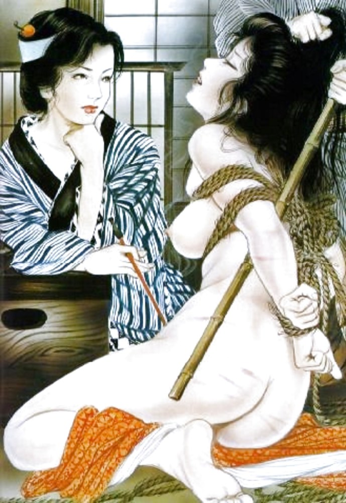 Ozuma Kaname 2 женщины шибари