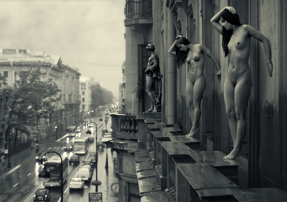 Эротическая фотосессия на улице